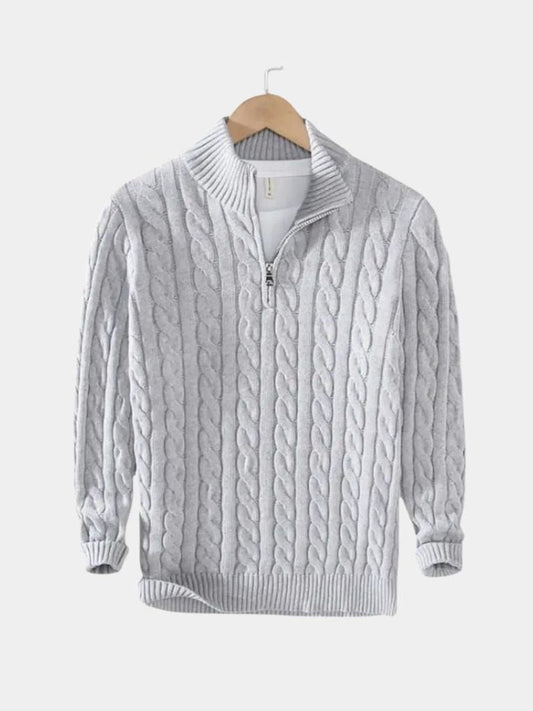 Essential Half Zip Sweater - Cross & Crown - Cross & Crown