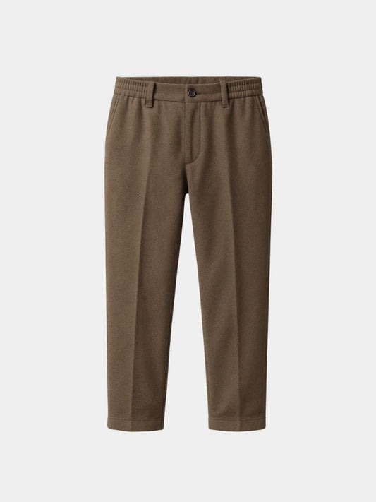 Essential Stretchy Straight Trousers - Cross & Crown - Cross & Crown