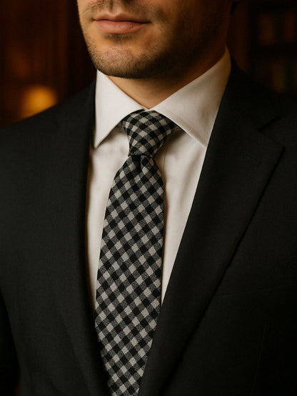 Gentleman’s Chess Tie – Cross & Crown - Cross & Crown