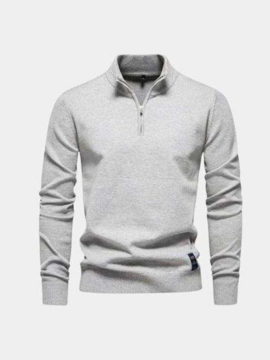 Half Zip Knitwear Pullover Sweater - Cross & Crown - Cross & Crown