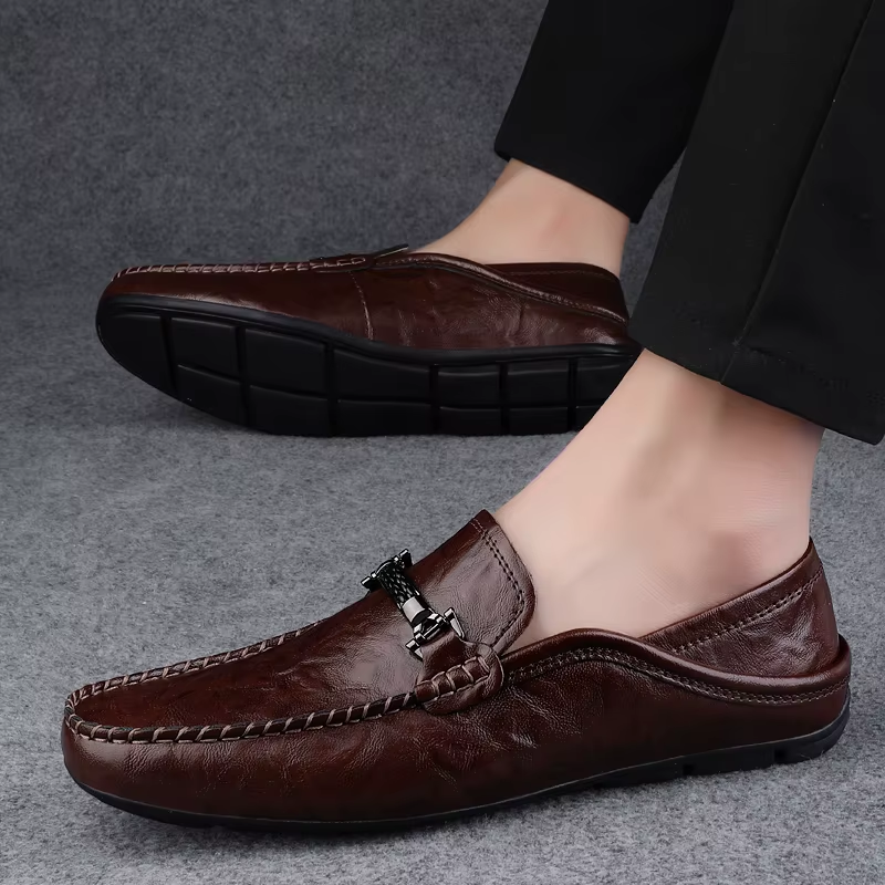 Belgravia Leather Loafers - Cross & Crown