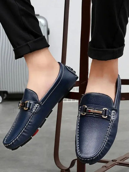Italian Design Leather Loafers - Cross & Crown - Cross & Crown