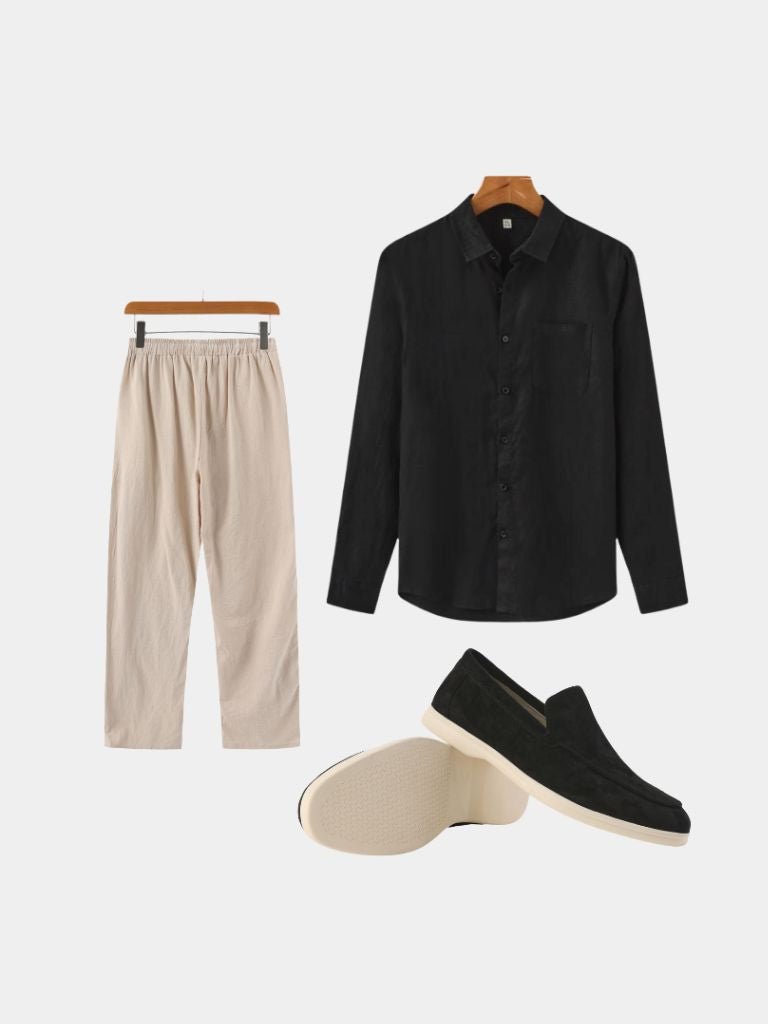 Linen Noire Set - Cross & Crown - Cross & Crown