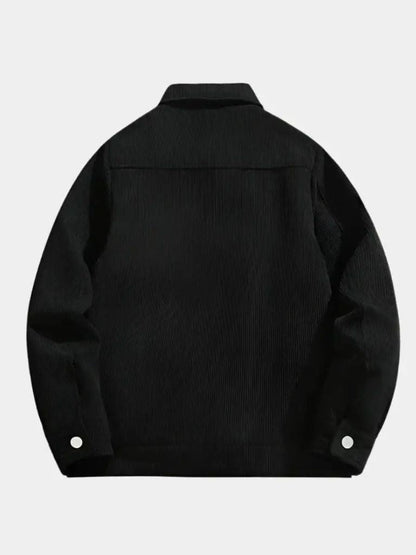 Minimalist Corduroy Sherpa Jacket - Cross & Crown - Cross & Crown