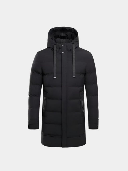 Minimalist Long Puffer Jacket - Cross & Crown - Cross & Crown