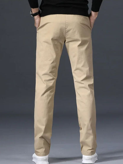 Minimalist Straight Trousers - Cross & Crown - Cross & Crown