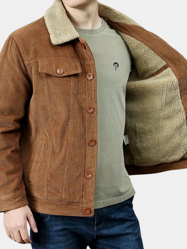 Minimalist Vintage Corduroy Jacket - Cross & Crown - Cross & Crown