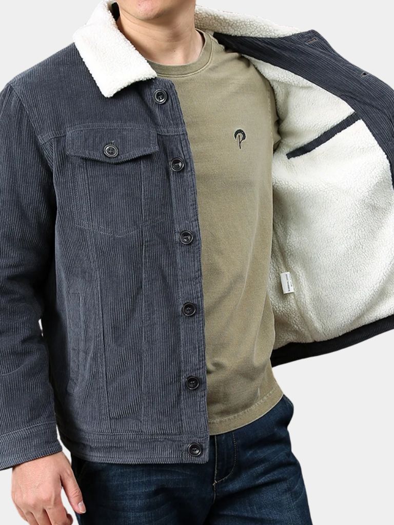 Minimalist Vintage Corduroy Jacket - Cross & Crown - Cross & Crown