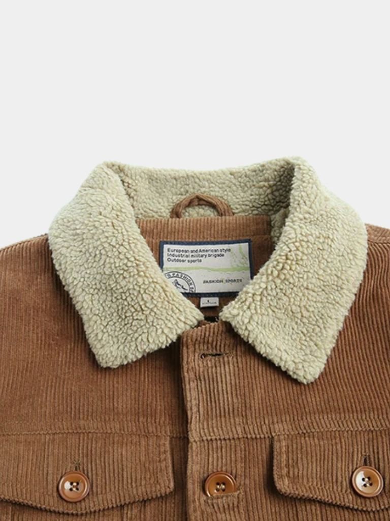Minimalist Vintage Corduroy Jacket - Cross & Crown - Cross & Crown