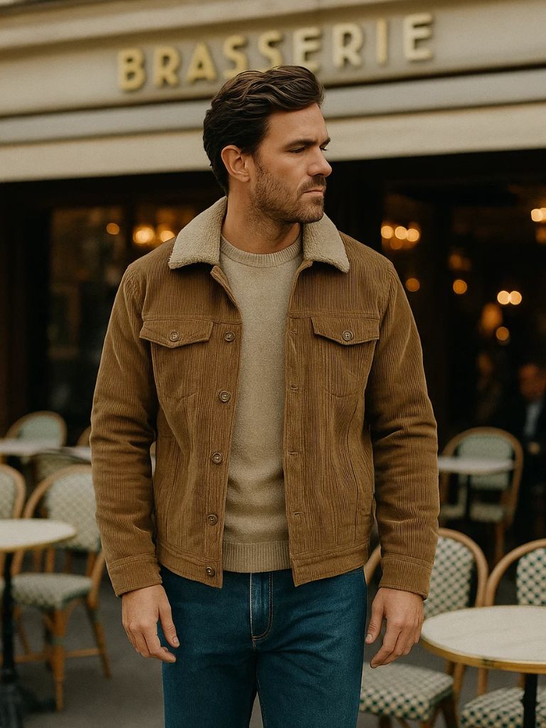 Minimalist Vintage Corduroy Jacket - Cross & Crown - Cross & Crown