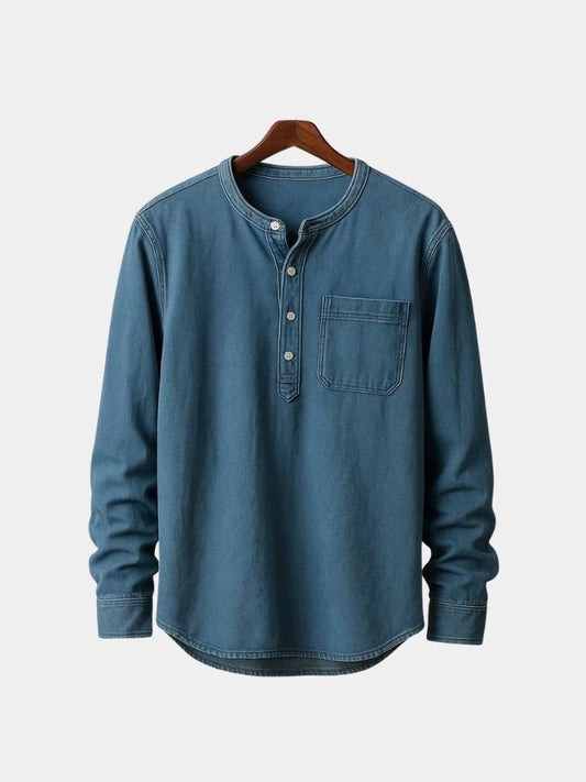 Nash Henley Long Sleeve Shirt – Cross & Crown - Cross & Crown