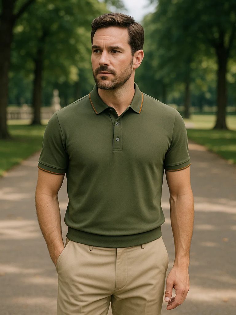 Noble Knit Polo Shirt - Cross & Crown - Cross & Crown