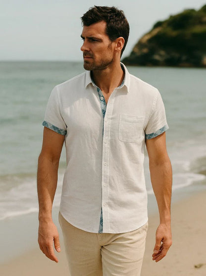 Ocean Detail Casual Shirt - Cross & Crown - Cross & Crown