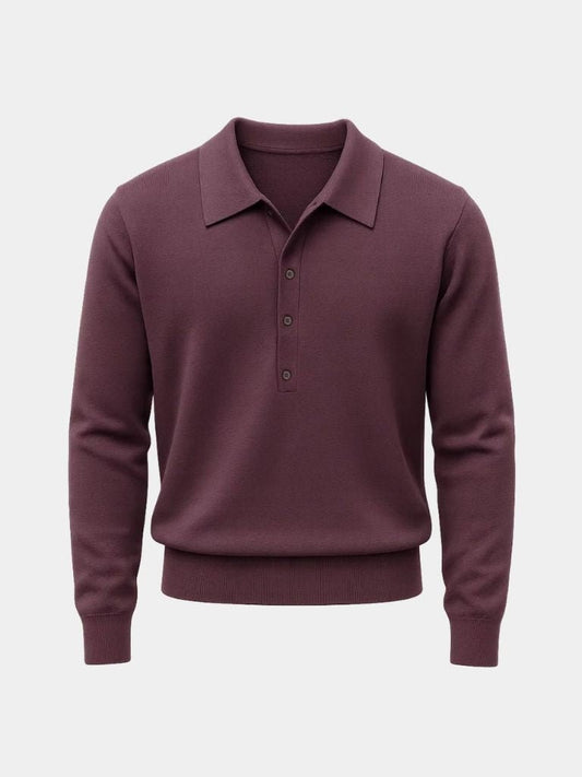 Old Money Knit Polo Sweater - Cross & Crown - Cross & Crown