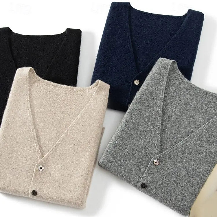 Cashmere Cardigan Vest  - Cross & Crown Cross & Crown