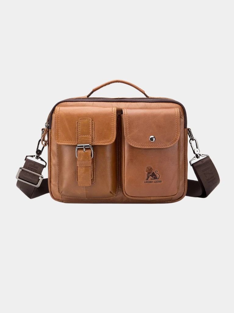 Retro Leather Square Shoulder Bag - Cross & Crown - Cross & Crown