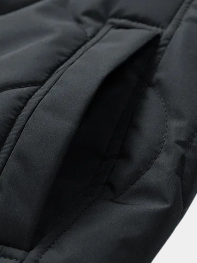 Sherpa Sleeves Padded Bomber Jacket - Cross & Crown - Cross & Crown