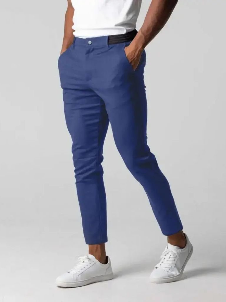 Stretchy Slim Trousers - Cross & Crown - Cross & Crown