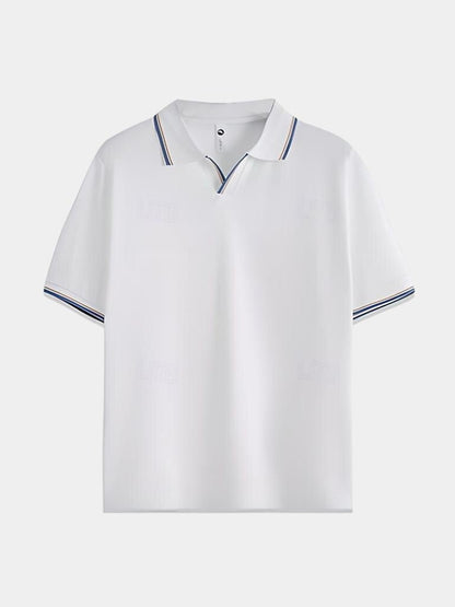 Timeless Black V - Neck Polo - Cross & Crown - Cross & Crown