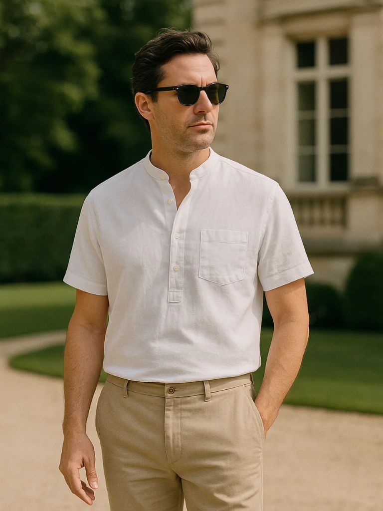 White Wellspring Linen Shirt – Cross & Crown - Cross & Crown
