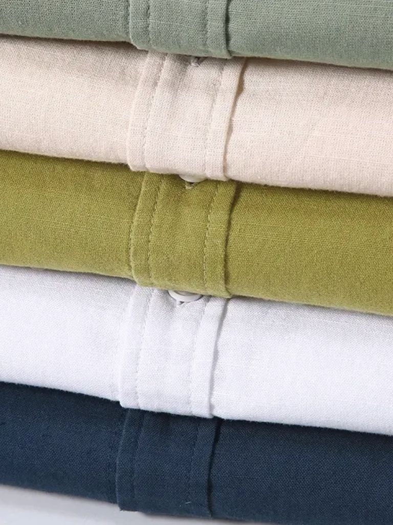 White Wellspring Linen T-Shirt – Cross & Crown - Cross & Crown