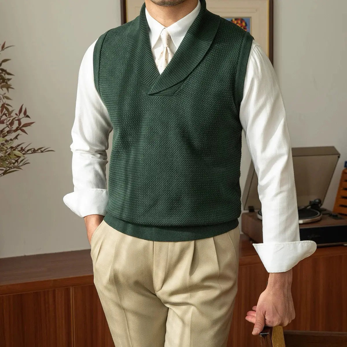 British Knit Vest Waistcoat - Cross & Crown Cross & Crown