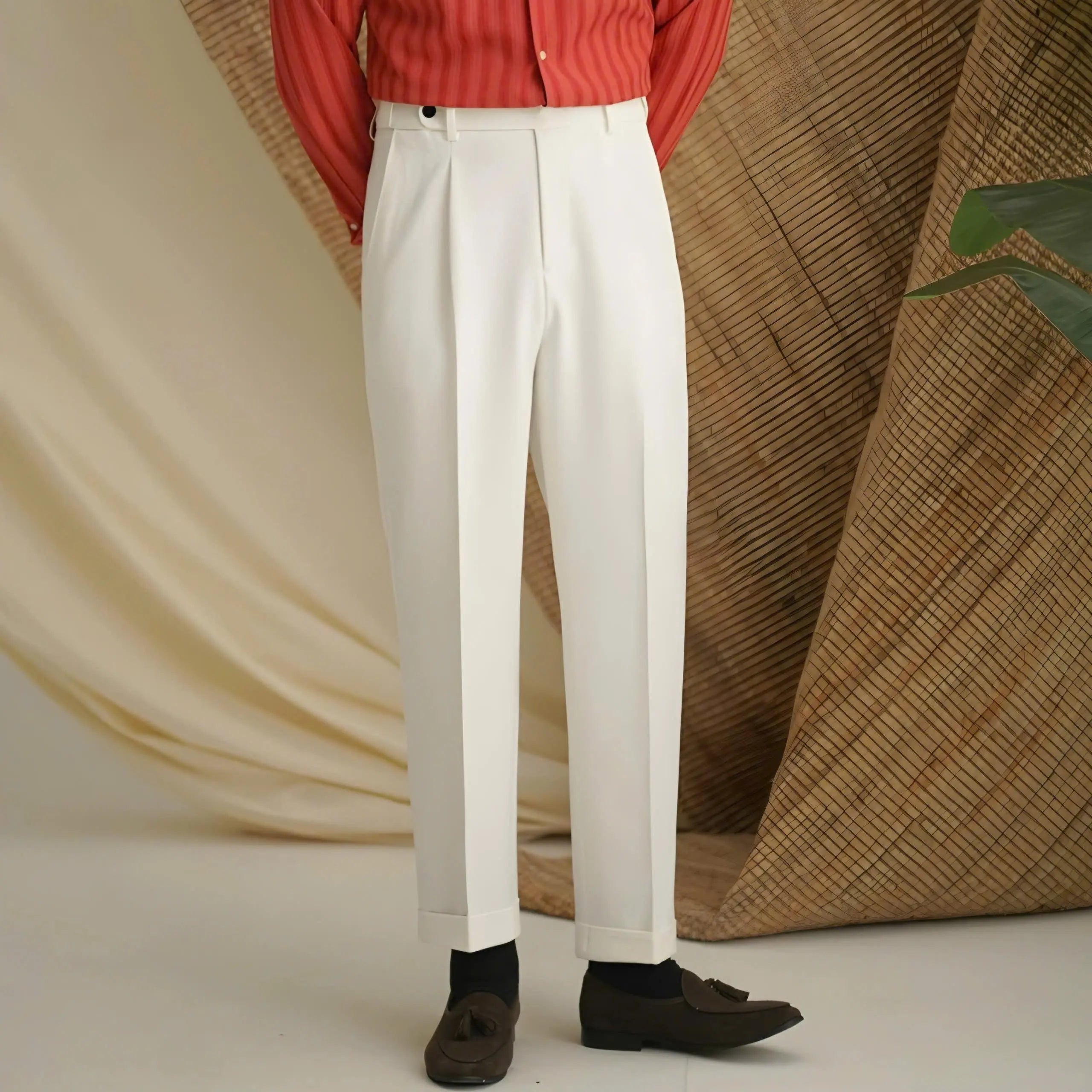 Premium Classic Elastic Trousers - Cross & Crown Cross & Crown